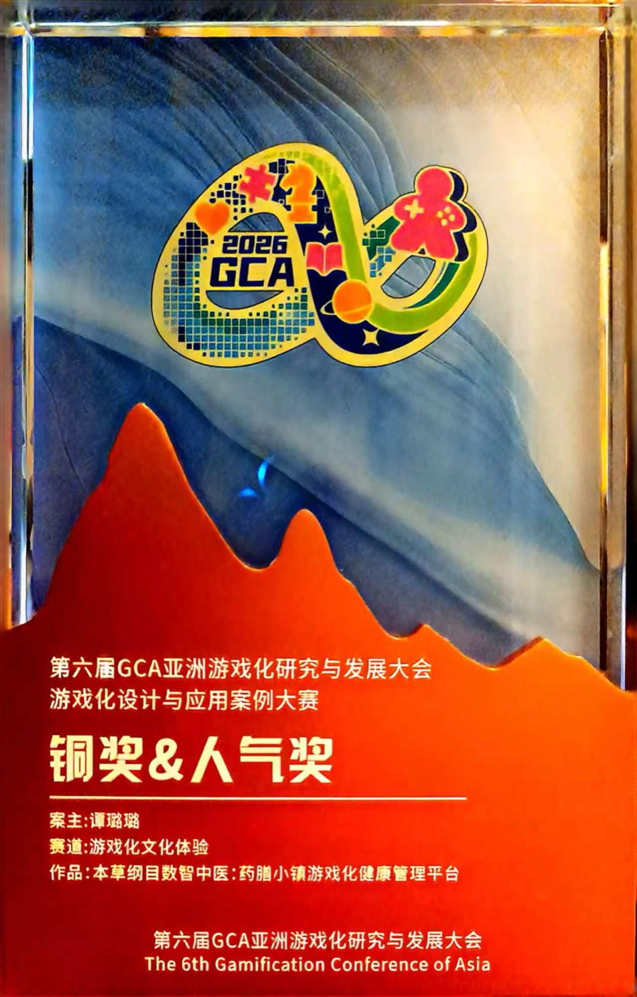 第六届GCA铜奖及人气奖奖杯